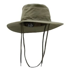 Infinity Brands Men's Olive Polyester Wide-brim hat Size S/M